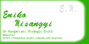 eniko misangyi business card